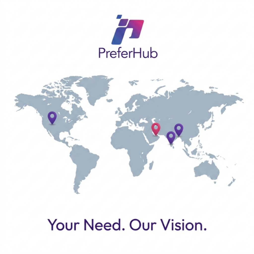 PreferHub Global Locations Map